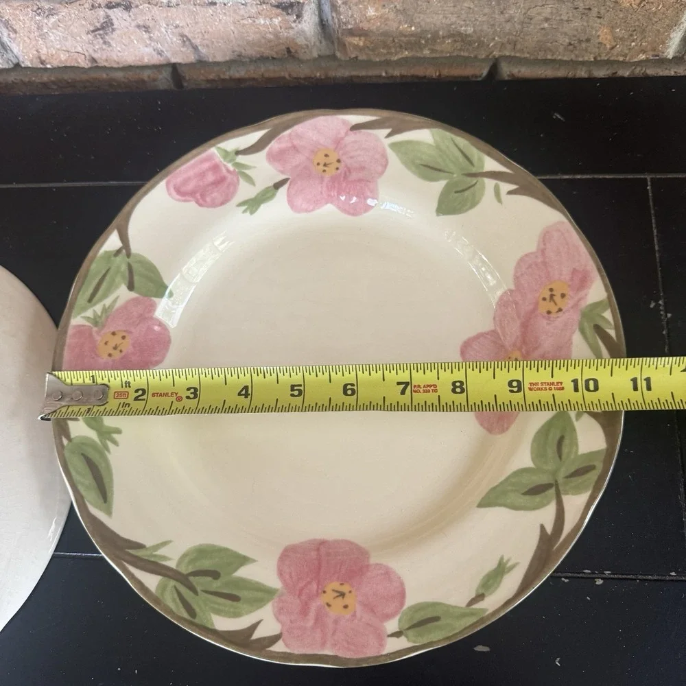 Vintage‎ Franciscan Desert Rose Dinner Plates Set of 3 England Pink Floral